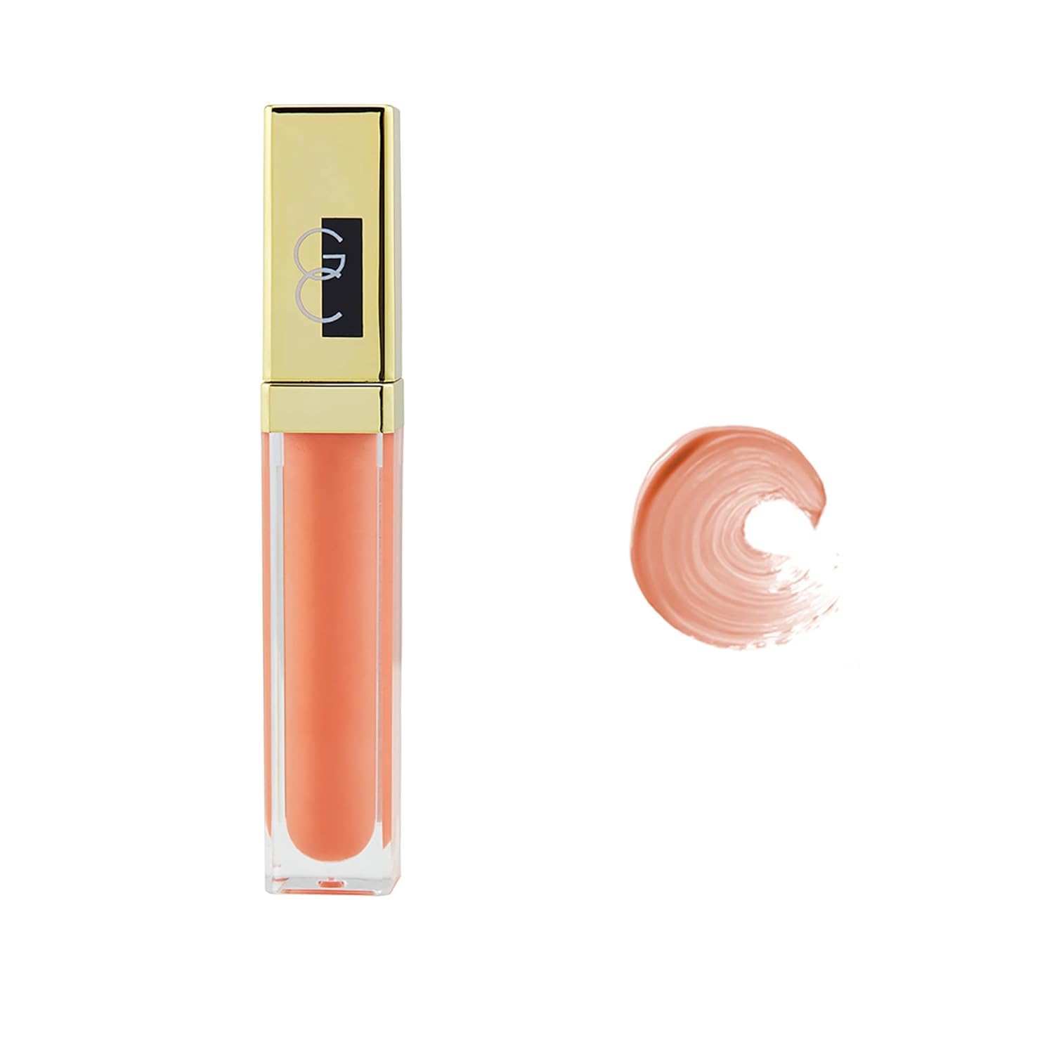 Gerard Cosmetics Color Your Smile Lip Gloss Coral Craze, Super Pigmented Pink Lip Gloss with LED Light and Mirror, Shiny Finish, Hydrating Liquid Lip