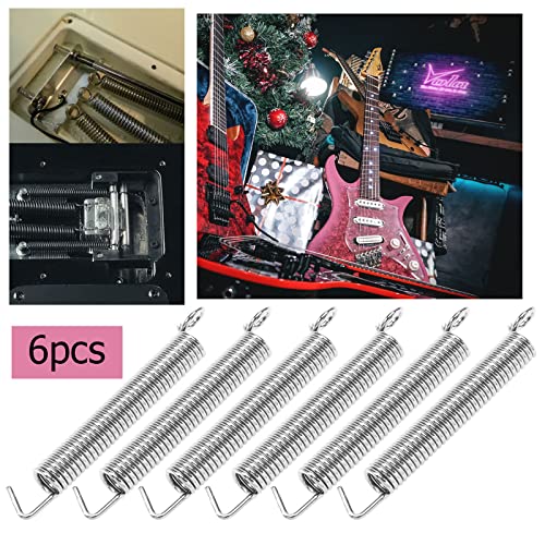 Be In Your Mind 6PCS Guitar Noiseless Tremolo Bridge Springs Compatible with Floyd Rose ST/Stratocaster Style Electrical Guitar Musical Instrument Accessories Silver - Image 2