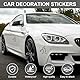 4 Stück Auto Aufkleber Lustige, Car Sticker Funny, Wütender Mann Kratzer Erinnerung Autoaufkleber, Glastüraufkleber, Personalisierte Kreative Aufkleber, Reflektierend, Nachts Sichtbar, Schwarz