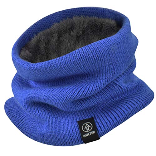 Yuson Girl Schlauchschal Damen Herren Winter Halsschlauch Dick Fleece Halswärmer Fleece Loop Schal Unisex Innenfutter Neckwarmer Multifunktionstuch Strickschal für...