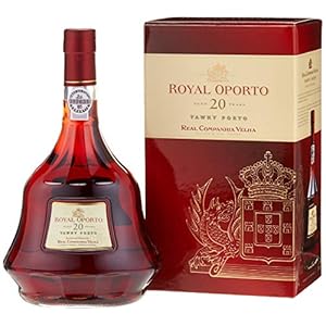 ROYAL OPORTO AGED 20 YEARS TAWNY PORT (1 x 0,75l) in der Kristallflasche mit Geschenkverpackung – Portwein aus dem…