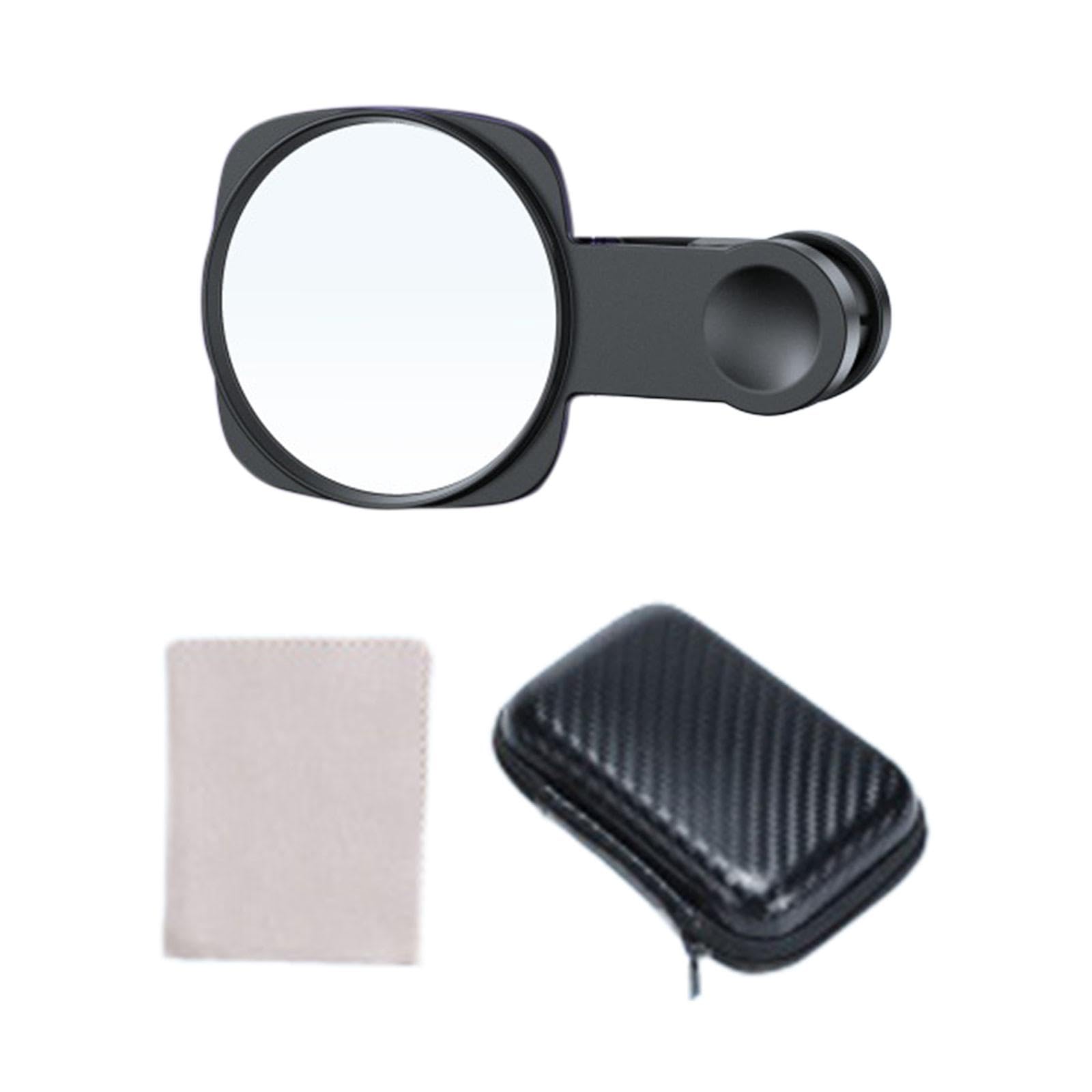 Phone Mirror Reflection Clip Selfie Device Portable Phone Camera Mirror Clip Black-image-6