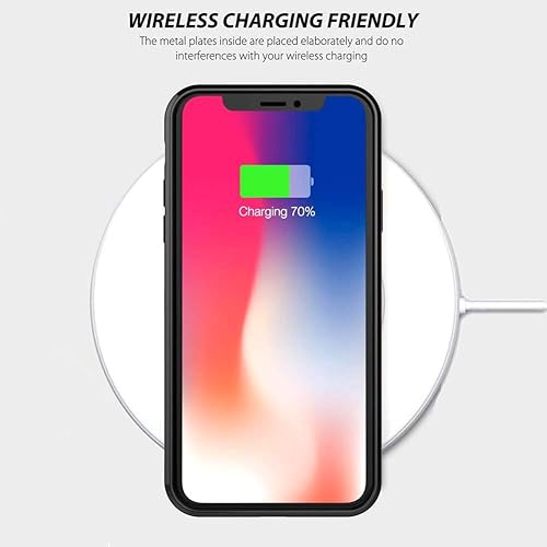 Miniatura 7 de DJSOK Funda compatible con iPhone XR, funda de madera de grano negro y rojo con bandera estadounidense para iPhone XR para hombres y mujeres, diseño