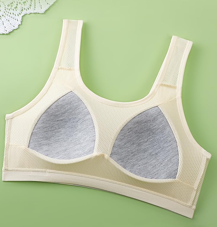 Teen Girls Cotton Training Bras Sports Bralettes Racerback Cami4