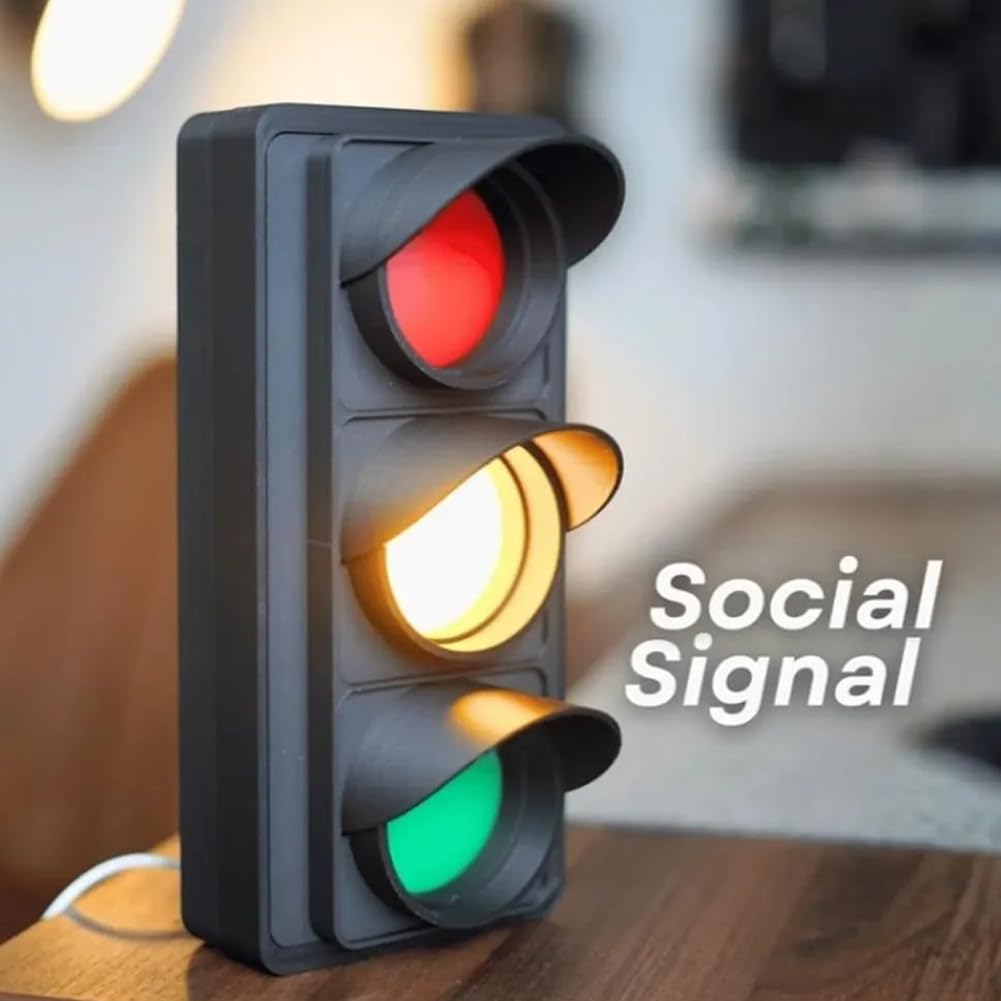 USB-Betriebene Ampel-Lampe 9,8 DREI-Farben-Wandlicht für Sozialen Status für Klassenzimmer, Schlafzimmer, Garagen-