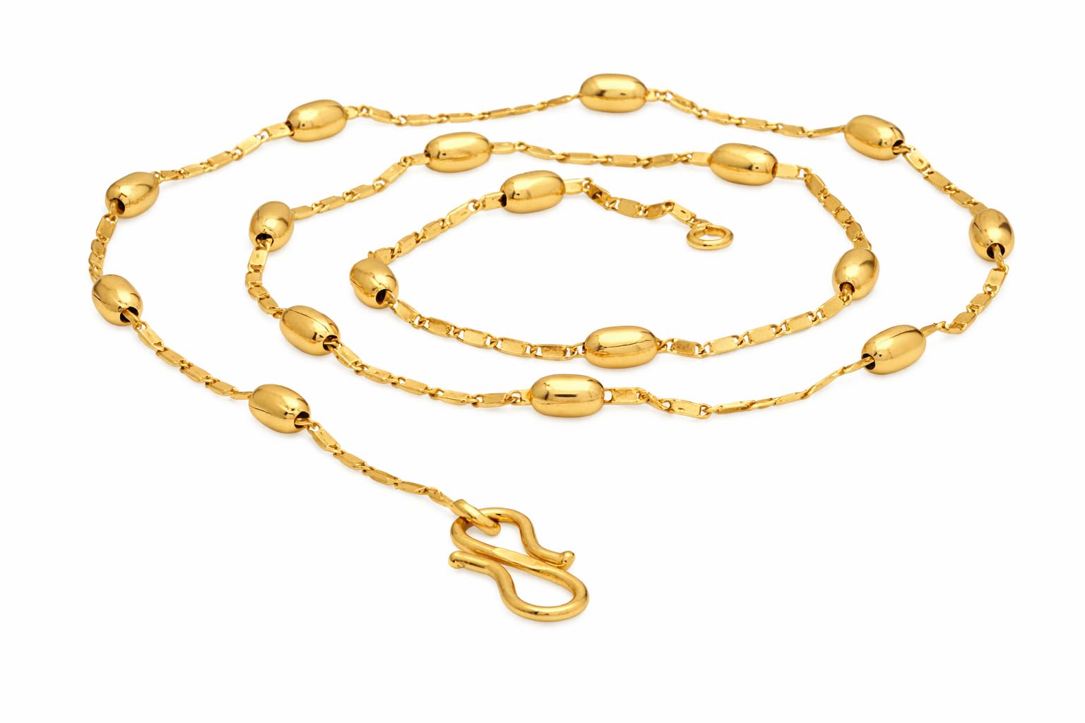 Exclusive 1 Gram Golden Thin Neck Chain - Versatile Gold Plated Necklace for Men, Boys, and Women