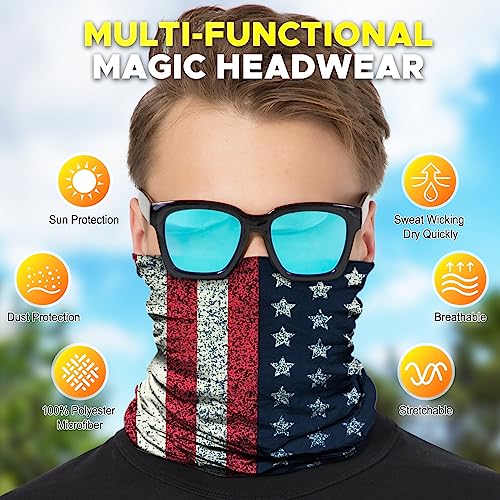 Image of JOEYOUNG Headwear, Bandana, Neck Gaiter Head Wrap Headband Balaclava Magic Scarf