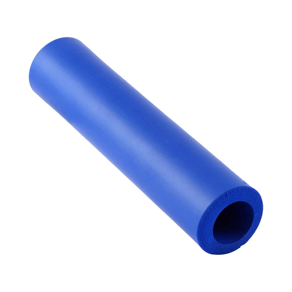 Silica Gel Lightweight Handlebar Grip Shock-proof Bike Handle Cover for Long Distance Cycling, Blue/Red/Black/Yellow, 1 Pair for Bicycle Enthusiasts