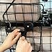 PawHut Hundegitter Auto Universal Kofferraumgitter Verstellbare Breite Hundeschutzgitter Auto Barriere Trenngitter für Hunde aus Stahl Schwarz 93-150 x 42 cm