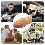 Lulex Moccasins for Men House Slippers Indoor Outdoor Plush Mens Bedroom Shoes with Hard Sole - Image 5