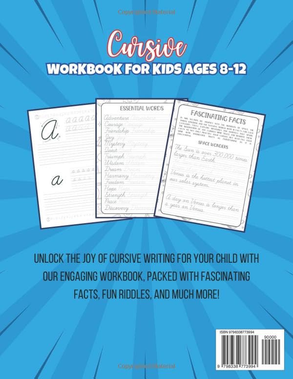 Cursive Workbook for Kids Ages 8-12: Learning Cursive with Fun Exercises, Motivational Quotes, and Creative Challenges - Image 2