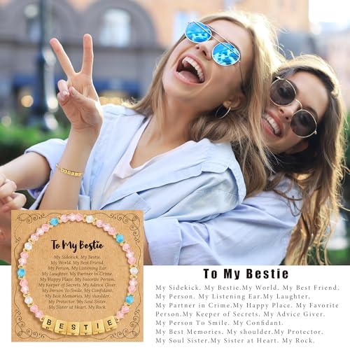 Image of BAYLAY Inspirational Family Lettter Bead Bracelet For Women,Jewelry Gifts For Granddaughter /Daughter /Mom /Sister /Wife /Niece /Aunt /Friend /Nana /Gigi,Mothers Day,Birthday