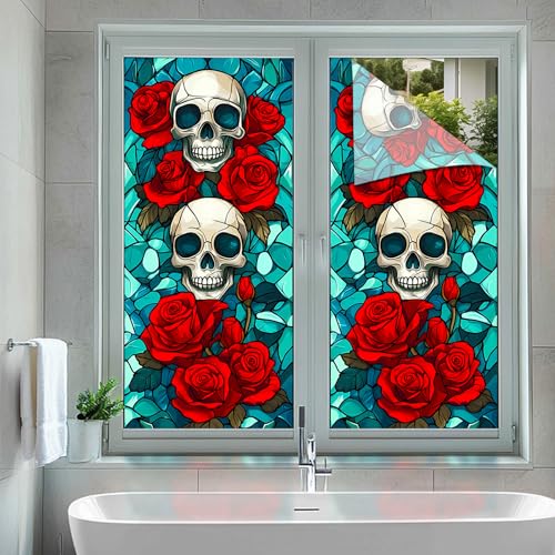 Vinilo Decorativo HOMETITUTE Vidrio Templado Calavera 17.7x39.3 in miniatura 5