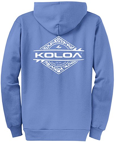 Koloa Surf Diamond Thruster Surfboards Logo Full Zipper Hoodies is Sizes S-5XL - Image 3