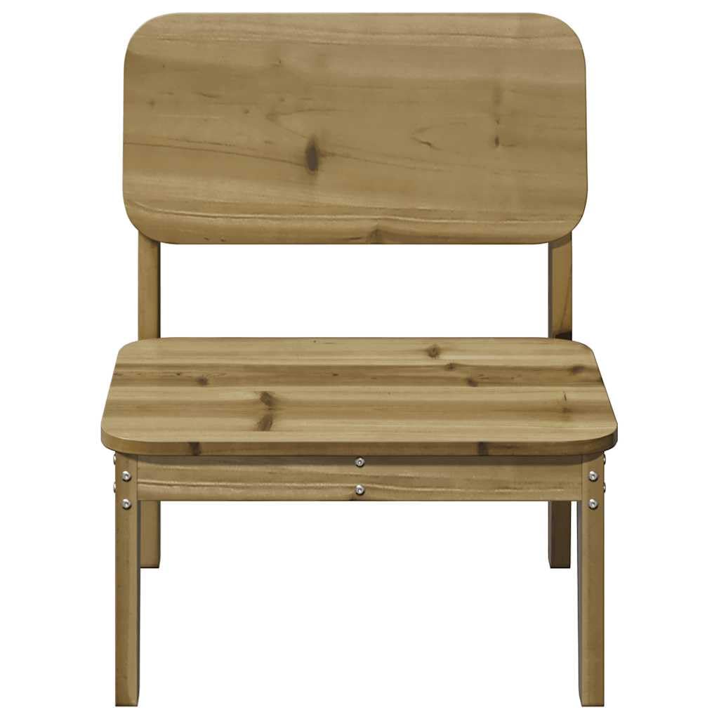 Sedia da giardino in legno di pino impregnato in autoclave, 60 x 52,5 x 72 cm, resistente alle intemperie, impilabile, con schienale, ideale per balcone, terrazza, giardino, robusta e