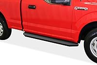 Vista 17 de APS Estribos de 5 pulgadas negros compatibles con Ford F-150 Regular Cab 2015-2026 y F-250 / F-350 Super Duty 2017-2026 de acero inoxidable