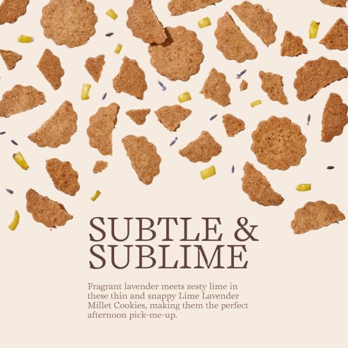 Image of The Cinnamon Kitchen Lime Lavender Millet Cookies (100 g) | Gluten-Free | Refined Sugar Free | Made With Millets| Organic Savory Snacks | 100% Natural Ingredients | As Seen On Shark Tank