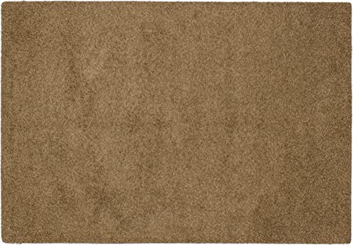 Shaggy Langflorteppich Uni ca. 160 x 210 cm Grün maschinell hergestellt Baumwolle mit Polyester...
