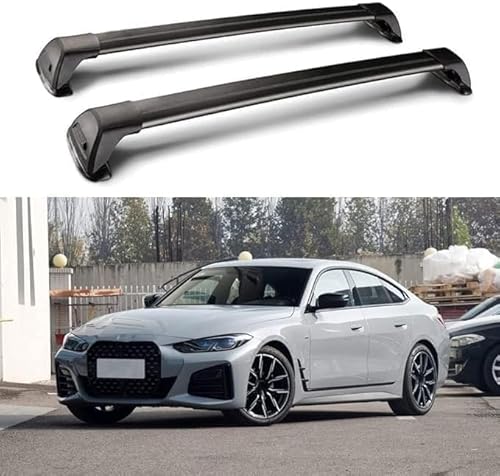 ZHAODG Barre Portapacchi per Auto, per BMW 4 Series Gran Coupe 4 Door 2022 2023 2024 Barre PORTATUTTO, portabiciclette, Barre trasversali da Tetto,Bagagli Trasporto Rack, Auto Accessori