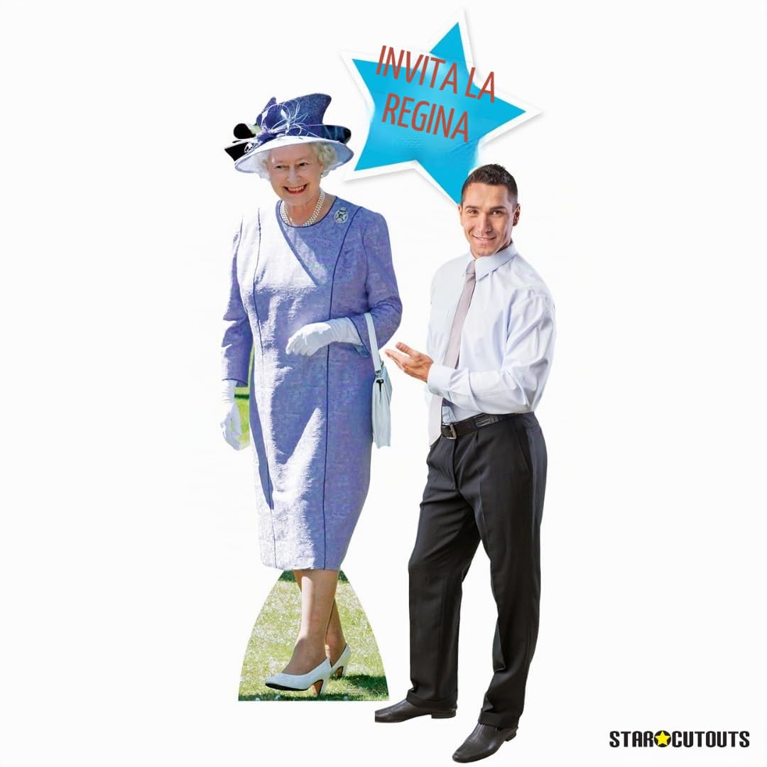 Star Cutouts Ltd - Cartonato della Regina Elisabetta II con Abito Lilla