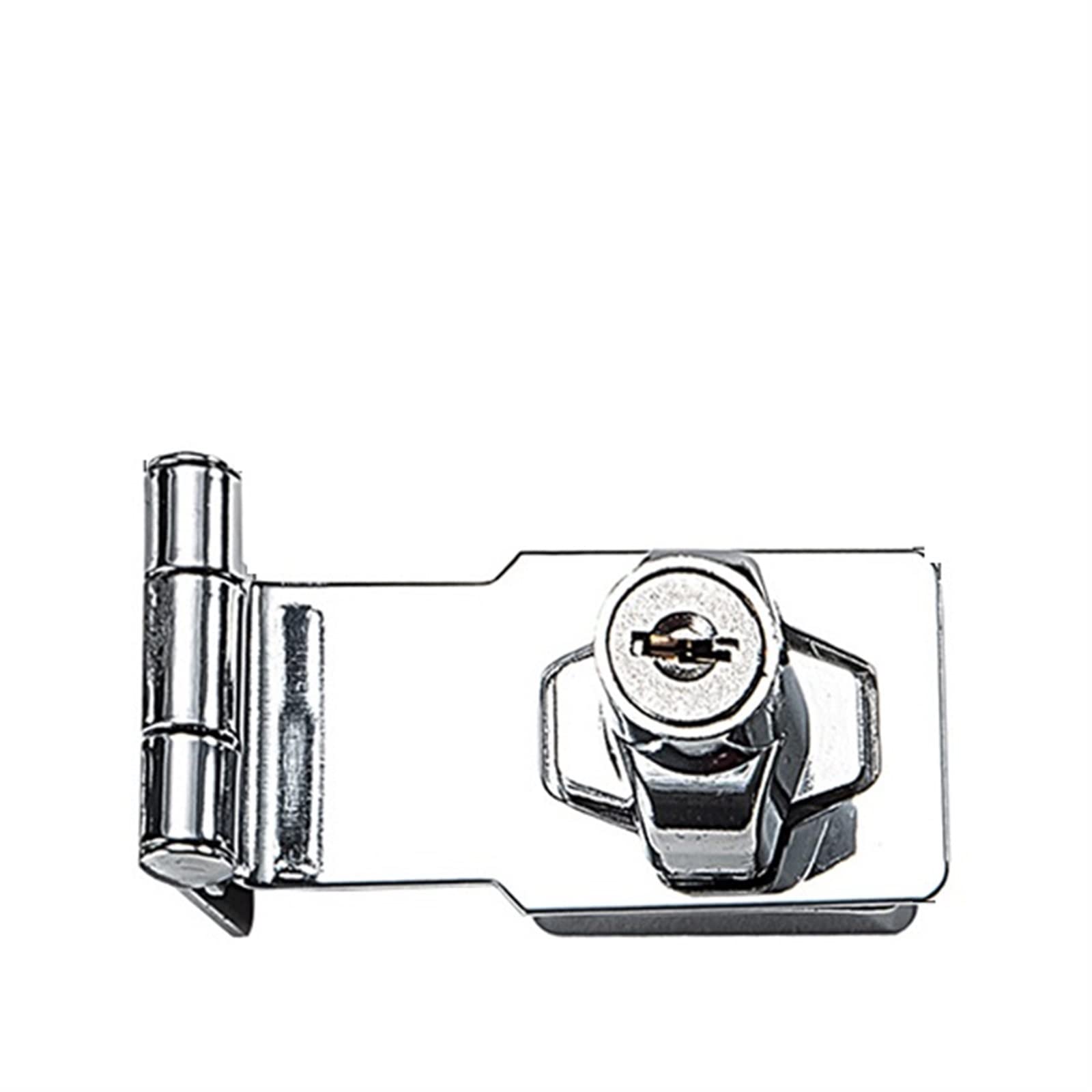SFJSFIMQ Latch Lock Punch-Free Hasp Latch with Lock Zinc Alloy Door Lock Drawer Locks Letter Box Locker Office Cabinet Security Lock