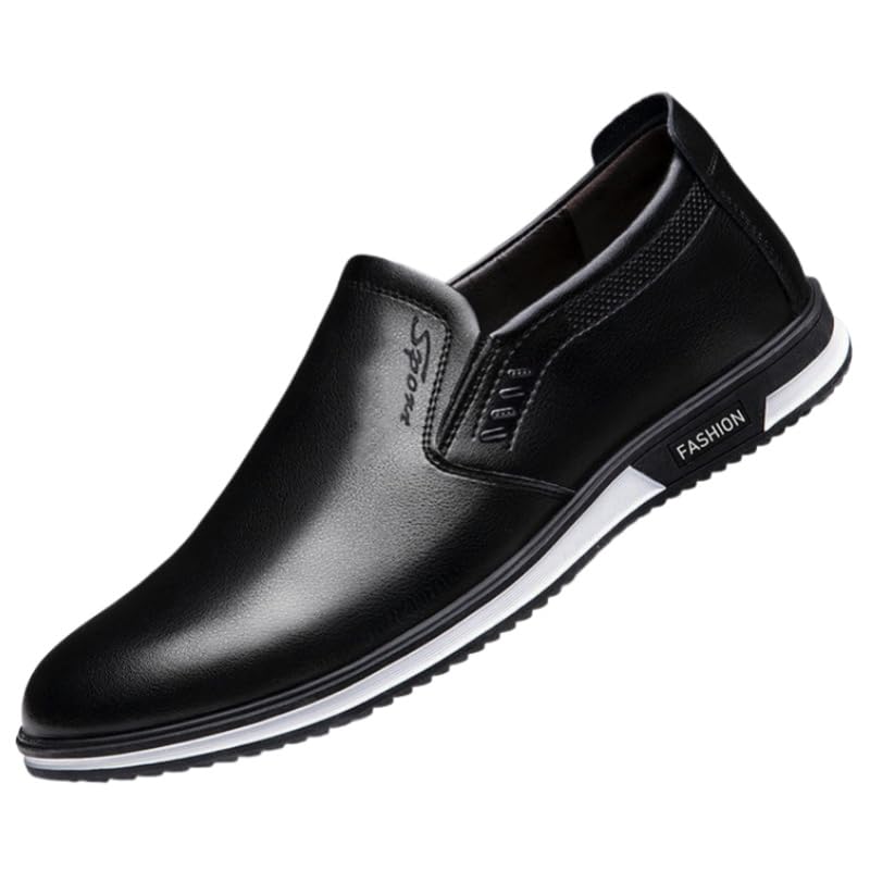 Men's Large-Sized Loafers - Easy to Put on and take Off - one-Piece Style - Suitable for Business and Formal wear - for Work
