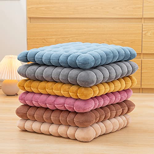 Donaness Meditation Milk Silk Fabric Square Floor Pillow Square For Yoga Living Room Balcony Kids Playing Room Party Outdoor Decoration 16 X 16Inch Yellow #TOP7