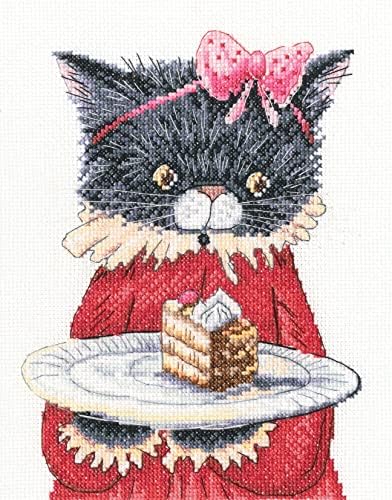 Wizardi RTO Counted Cross Stitch Kit on Canvas Aida with Warmth in Palms. Terrififc Chart 6.5 * 8.46 inches M906. Ideal for Embroidery & Needlework Amateurs