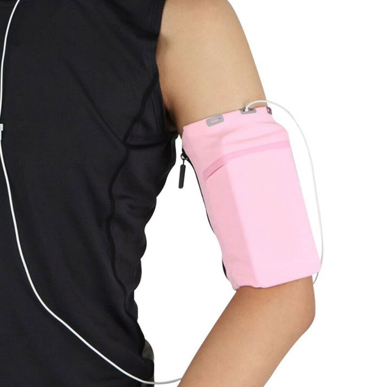 JINGYAN Brassards pour téléphones Portables Sac à Bras portatif Excercise Excercise Outdoor Fitness Bras Porte-Colis de téléphone Portable(Pink)