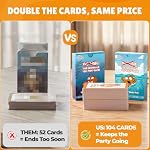 Adult Go Fish Card Game (Starter & Expansion Included) - 104 Premium Cards - Hilarious Party Game for Adults 18+ - Spill-Resistant Matte Finish - Mature Social Games & Gag Gifts