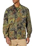 BACKBONE Mens Army Military Battle Dress Uniform BDU Shirt Camo Top Jacket (German Camo, Size M)