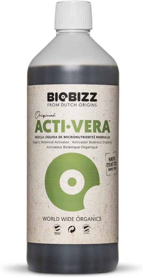 BioBizz Acti-Vera Botanic Activator 500ml - Plant Activator Fertilizer - 100% Vegan - Indoor/Outdoor Use - 16.91 Fl Oz