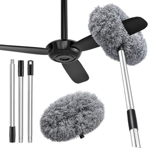 Microfiber Feather Fan Ceiling Duster for Dust Cleaning with exte...