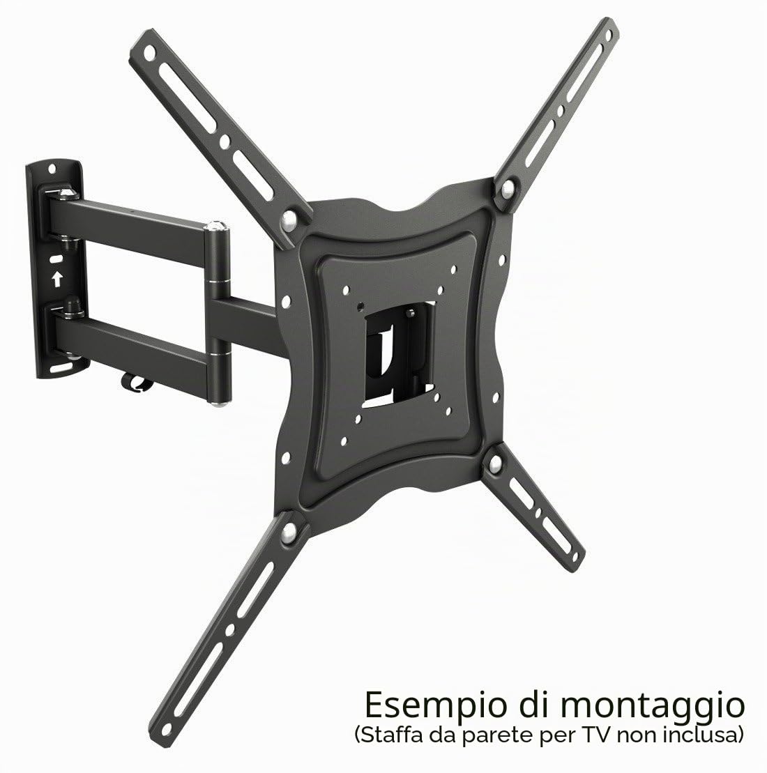 RICOO Adattatore VESA Estensione VA0200 supporto TV Staffa monitor 32-55" 81-140 cm VESA 200x200 a 400x400 Acciaio Nero