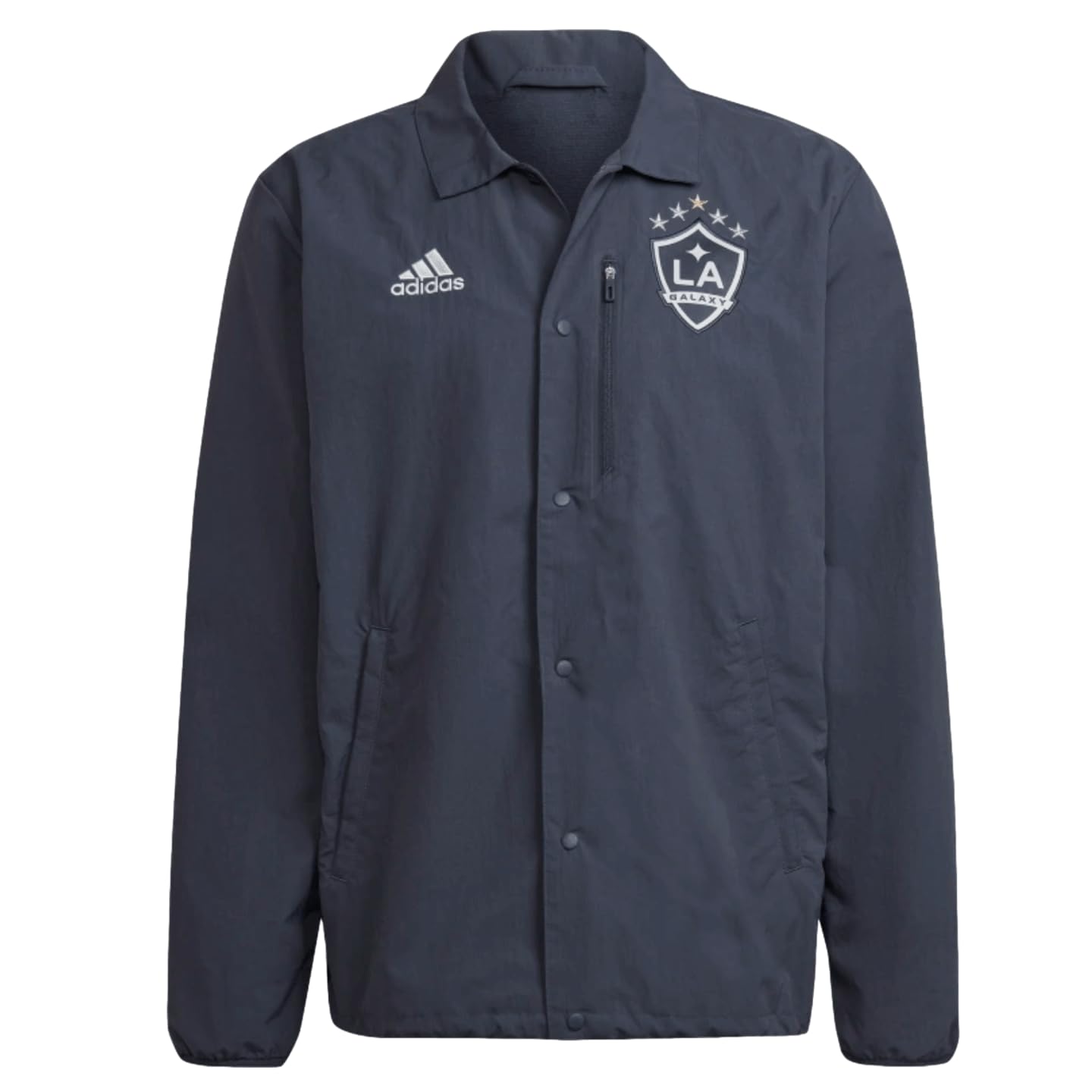 LA Galaxy Anthem Jacket - Stylish Athletic Jacket, Made with 100% Recycled Materials, Regular Fit, Front Zip Pockets-image-1