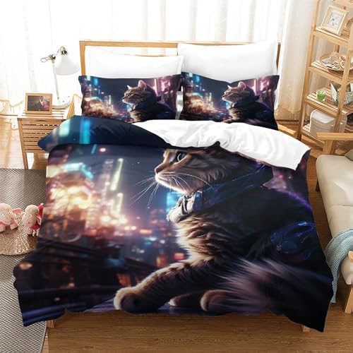 Parure de lit King IOFEER en microfibre premium finition effet coton - 3
