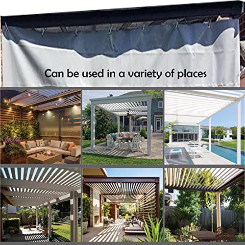 Toldo resistente para cenador con acabado gris personalizable tamaño 5x 5