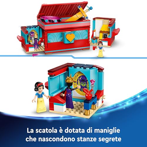 | Disney Portagioie di Biancaneve - Giocattolo da Principesse con Coperchio, Braccialetto Indossabile e Mini Bamboline di Biancaneve e Regina Cattiva - Regalo per Bambine 6+ Fan del Film - 43276 - Lego - Immagine 2
