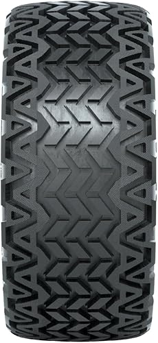 Miniatura 6 de GTW Combo de ruedas y neumáticos para carrito de golf de 14 pulgadas | Vortex ruedas negras mate en neumáticos Predator todo terreno 23x10-14 | Mate