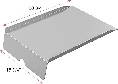 Miniatura 2 de Kit de bandeja de goteo, deflector de calor y forros de bandeja de grasa para parrillas de pellets Traeger Pro 22 Series, reemplazo de bandeja de