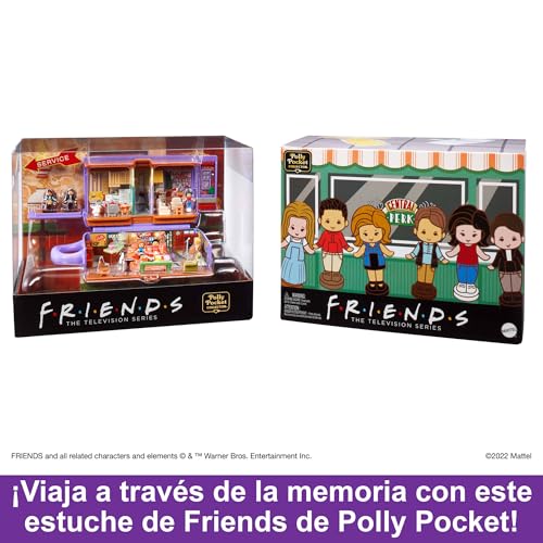 Polly Pocket Estuche de Friends HKV74 con 6 muñecos y 9 accesorios para coleccionistas 3