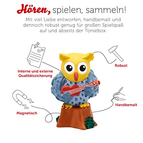 tonies Hörfigur für Toniebox, Eule findet den Beat – Mit Gefühl, Kinderlieder und Hörspiel für Kinder ab 4 Jahren… – Bild 4