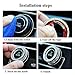 Senauto 2pcs Bling AC Heater Climate Control Knob Cover Compatible with Honda Civic 2016 2017 2018 2019 2020 2021
