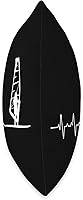 Vista 2 de Heartbeat EKG Windsurfing Surfboard Wave Board Windsurf Throw Pillow