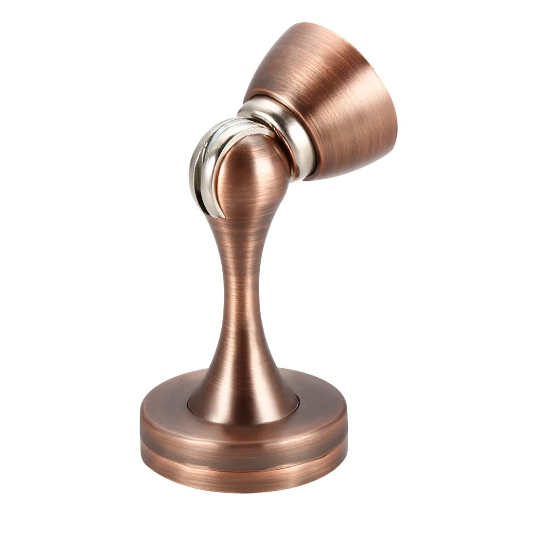 Magnetic Door Stopper Zinc Alloy Doorstop Catch Holder with Screws Copper Tone