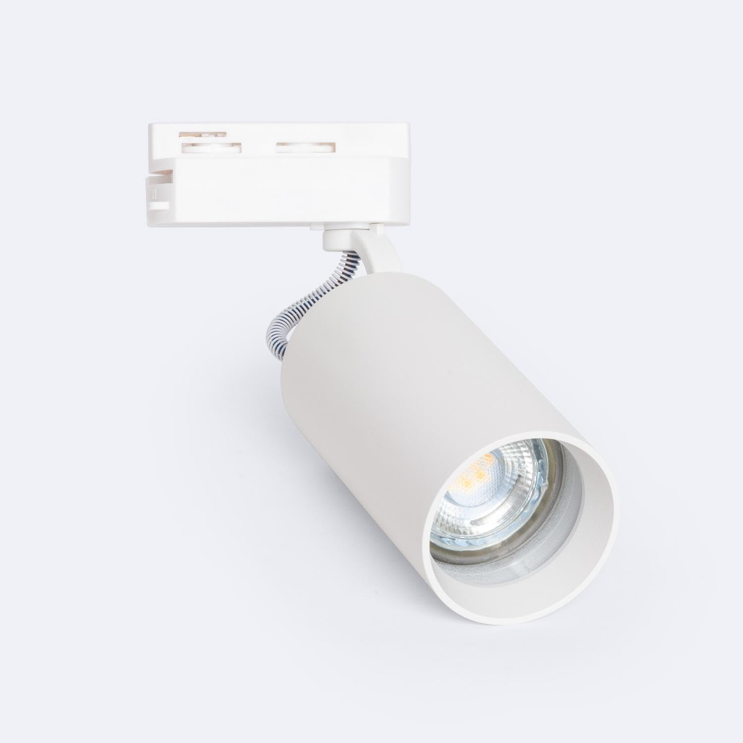 LEDKIA LIGHTING Foco Carril Monofásico Ruun para Bombilla GU10 Blanco GU10