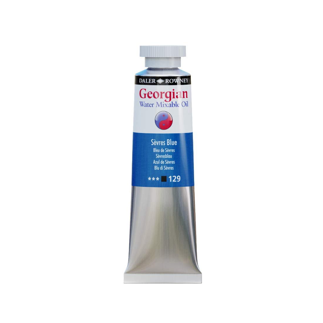 Daler-Rowney Georgian Water Mixable Oil Colour Metal Tube (37ml, Sevres Blue-129)