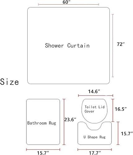 Miniatura 7 de AAtter Juego de 4 cortinas de ducha de vaquero occidental del desierto azteca del suroeste para hombres y niños, cactus de caballo de 60 pulgadas de