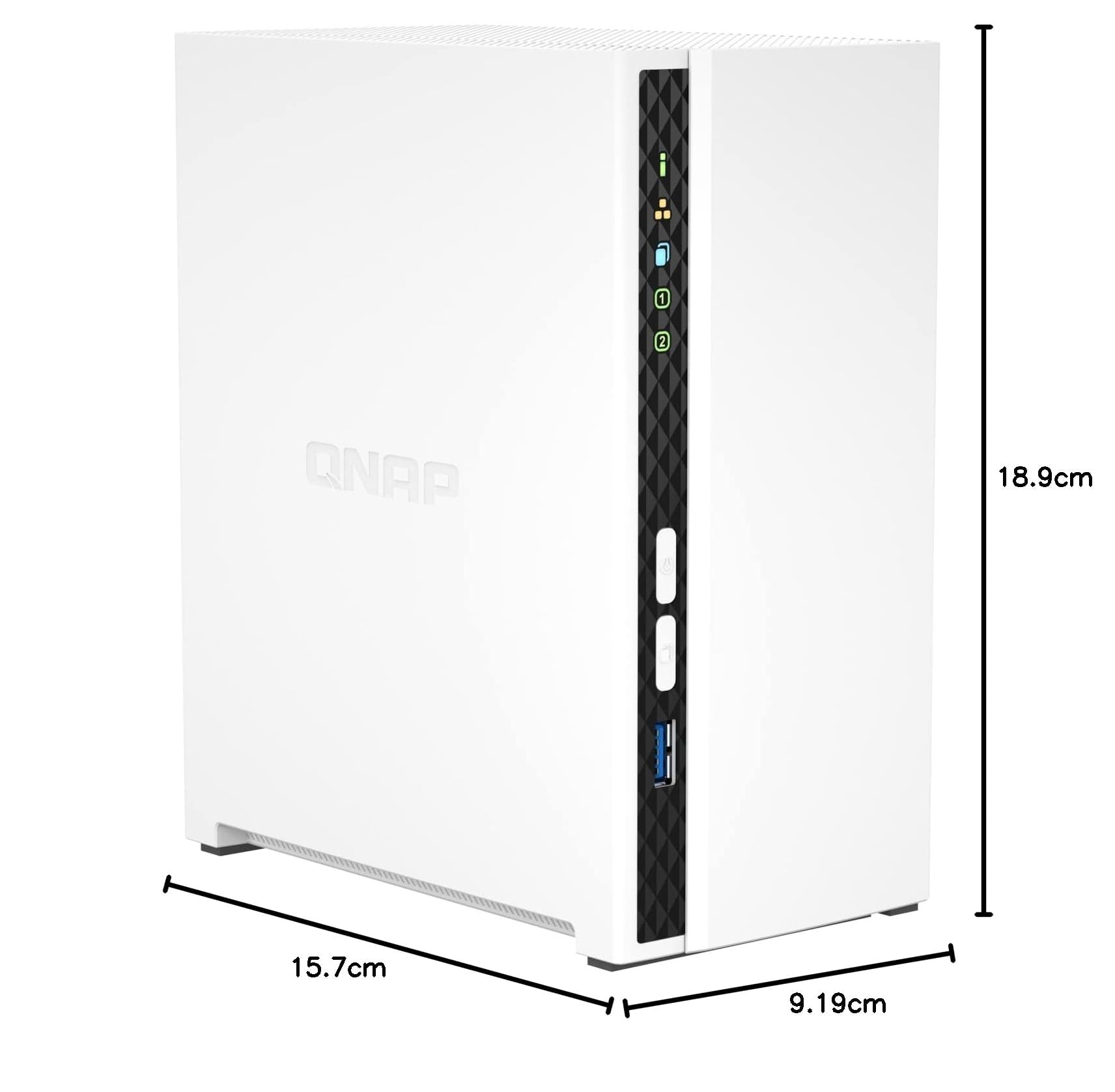 Servidor Nas - Qnap - TS-233 - 2 Bah?as - 2 gb