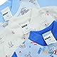 MEA BABY Unisex Baby Jäckchen Langarmshirt im 5er Pack, Baby Shirt/Cardigan mit Knöpfen aus Baumwolle, Langarm Baby Oberteil für Mädchen und Jungen, Farbe: Jungen, Größe 68
